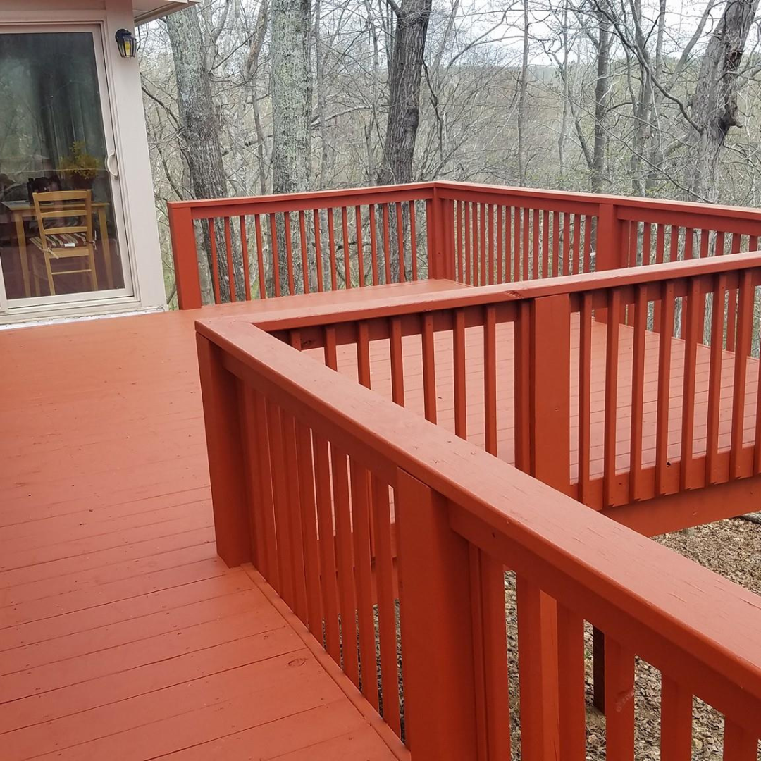 Deck and fence painting