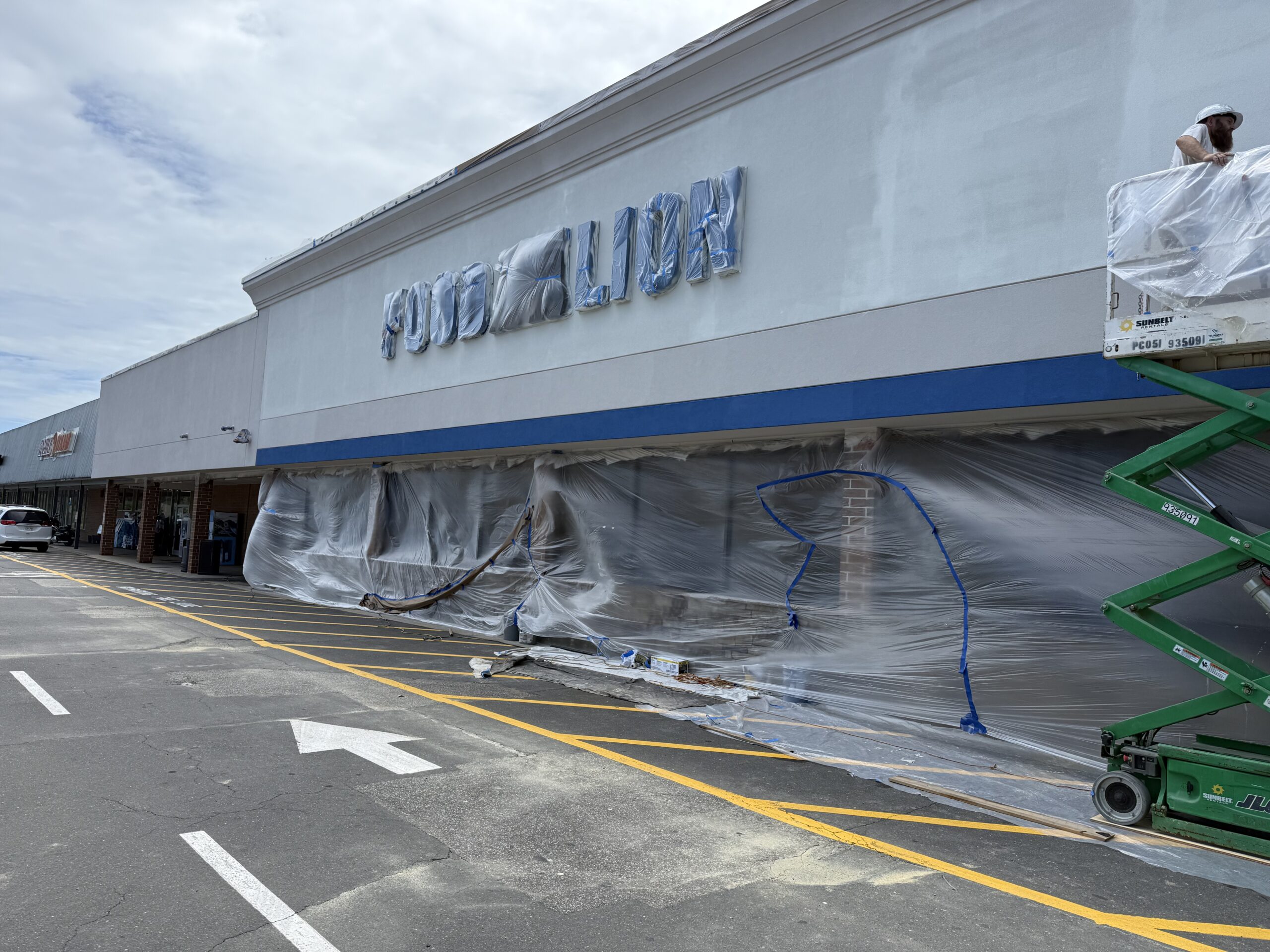 Commercial exterior painting project